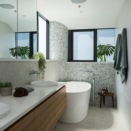 Origami Mosaic decorative glass series | Lunada Bay Tile