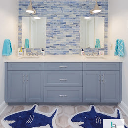 Ocean-themed bathroom