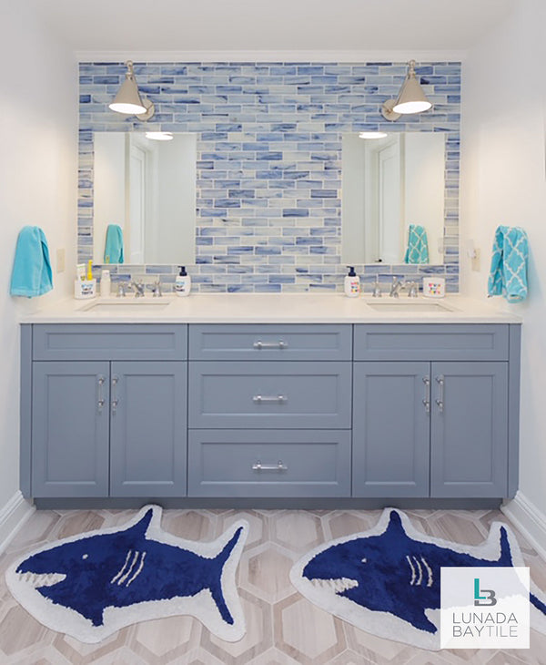 Ocean-themed bathroom