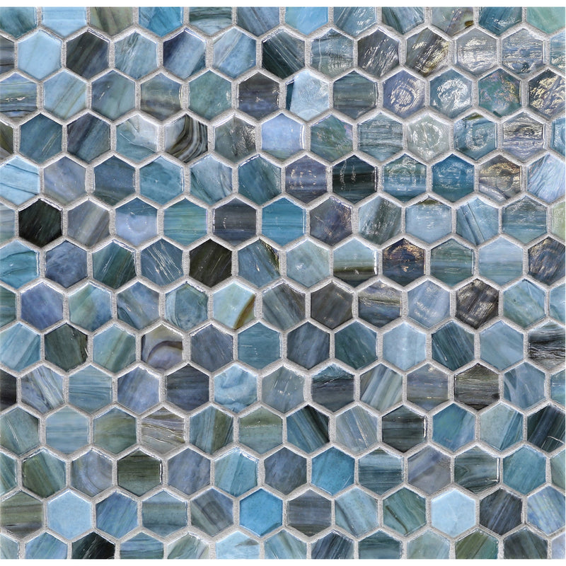 1" Hexagon - Lunada Bay Tile