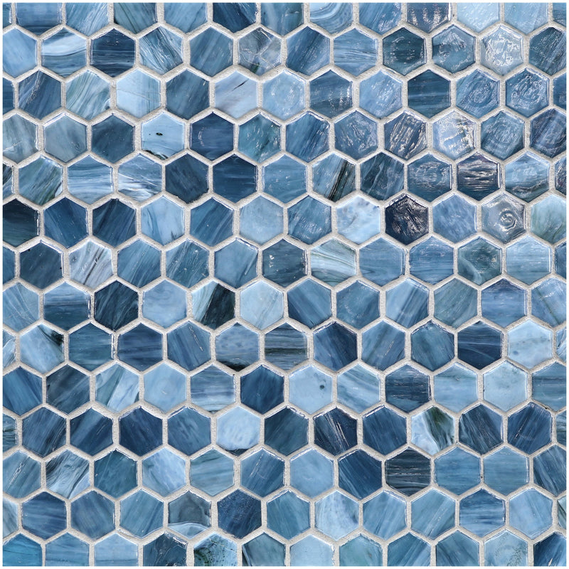 1" Hexagon - Lunada Bay Tile