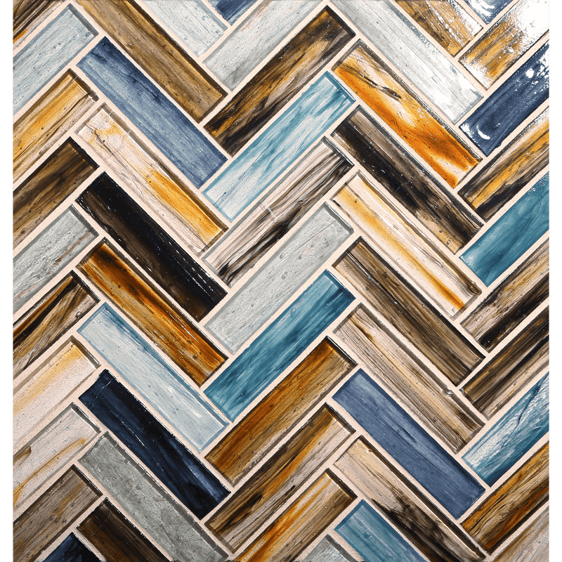 1 x 4 Herringbone - Lunada Bay Tile